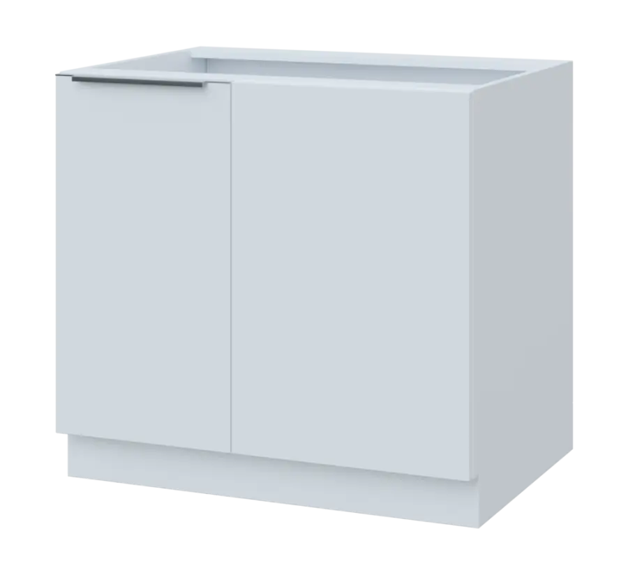 SISR - 9 spodní skříňka, rohová, 1-dveřová, levá, 870x900x600, bílá